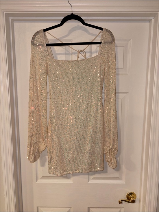 Lucy in the Sky Dresses & Skirts - Lucy in the Sky Blush Sequin Accented Mini Dress